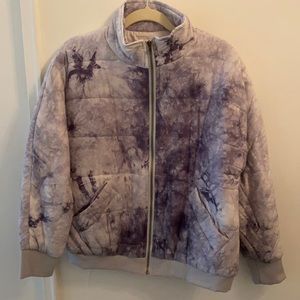 Cloud Tie-Dye Bomber Jacket